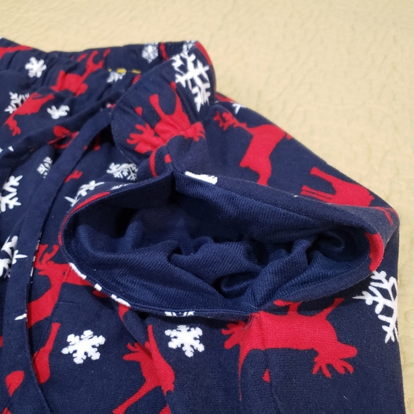 Club Room Christmas Deer and Snowflake pajamas pants size M - Picture 3 of 5